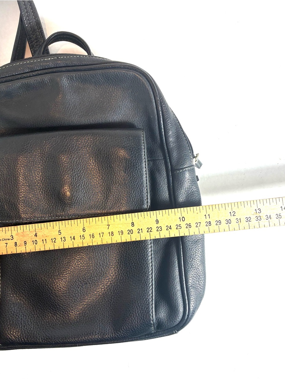 Tignanello Black Genuine Leather Women’s Backpack Purse Classic Older Style - Picture 14 of 14